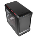 PHANTEKS Enthoo Evolv ITX, Okno, Czarno-czerwony