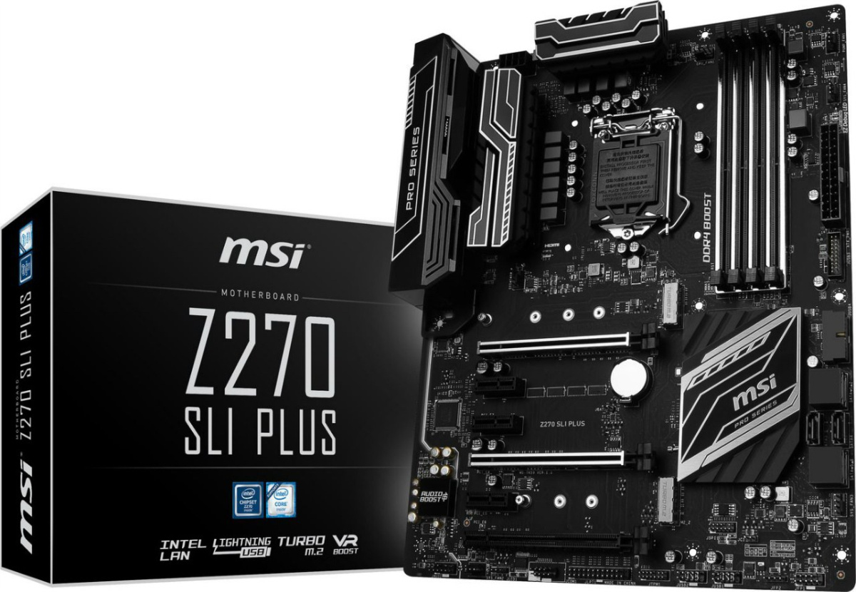 MSI Z270 SLI PLUS, Z270, DDR4, HDMI, DVI, USB-C, ATX