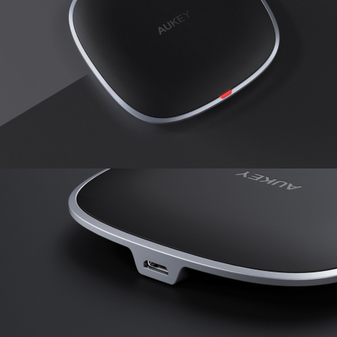 Bezprzewodowa ładowarka Aukey LC-C6 Graphite Q Lite 10W Bezprzewodowa ładowarka Aukey LC-C6 Graphite Q Lite 10W