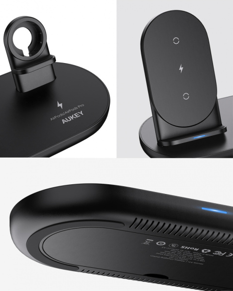 bezprzewodowa ładowarka aukey lc-a3 3w1 bezprzewodowa ładowarka aukey lc-a3 3w1
