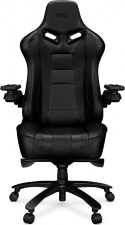 Fotel gamingowy Yumisu 2049 (czarny) skóra