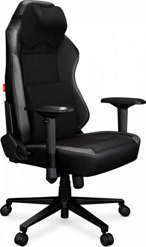 Fotel gamingowy Yumisu 2051 (czarno-szary) skóra Fotel gamingowy Yumisu 2051 (czarno-szary) skóra