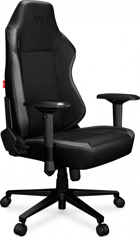 Fotel gamingowy Yumisu 2051 (czarno-szary) skóra Fotel gamingowy Yumisu 2051 (czarno-szary) skóra