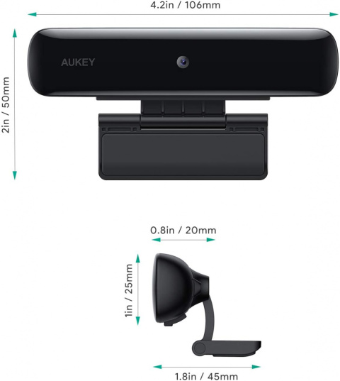 Kamera internetowa Aukey PC-W1 Full HD 1080p Kamera internetowa Aukey PC-W1 Full HD 1080p