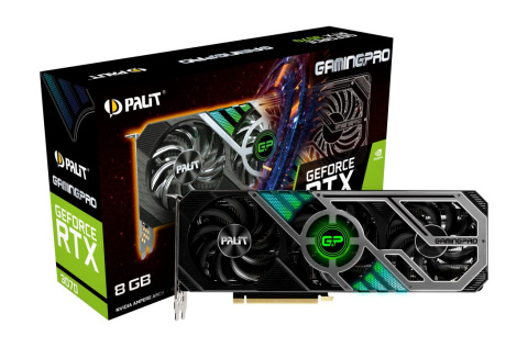 Karta graficzna Palit GeForce RTX 3070 GamingPro 8GB GDDR6 (NE63070019P2-1041A) Karta graficzna Palit GeForce RTX 3070 GamingPro 8GB GDDR6 (NE63070019P2-1041A)
