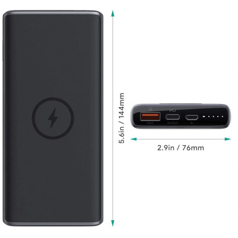 Powerbank Aukey PB-Y32 Sprint (bezprzewodowe ładowanie) Powerbank Aukey PB-Y32 Sprint (bezprzewodowe ładowanie)
