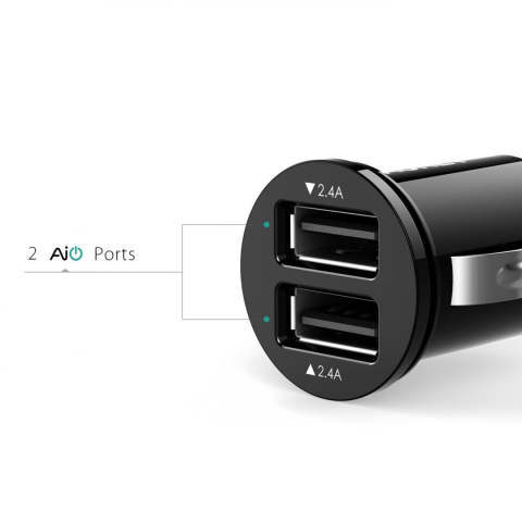 Ładowarka samochodowa AUKEY CC-S1 2x USB Ładowarka samochodowa AUKEY CC-S1 2x USB