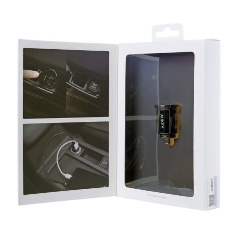 Ładowarka samochodowa AUKEY CC-S1 2x USB Ładowarka samochodowa AUKEY CC-S1 2x USB