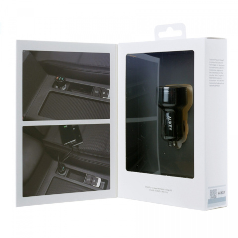 Ładowarka samochodowa Aukey CC-T11 42W 3xUSB AiPower Quick Charge 3.0 Ładowarka samochodowa Aukey CC-T11 42W 3xUSB AiPower Quick Charge 3.0