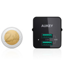 Ładowarka sieciowa Aukey PA-U32 12W 2xUSB-A AiPower