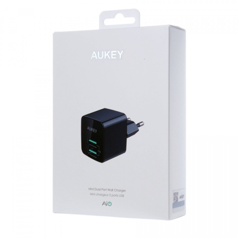 Ładowarka sieciowa Aukey PA-U32 12W 2xUSB-A AiPower Ładowarka sieciowa Aukey PA-U32 12W 2xUSB-A AiPower