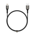 Ultraszybki kabel Aukey CB-AKL1 Kevlarowy Czarny USB - Lightning