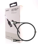 Ultraszybki kabel Aukey CB-AKL1 Kevlarowy Czarny USB - Lightning