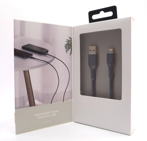 Ultraszybki kabel Aukey CB-AKL1 Kevlarowy Czarny USB - Lightning Ultraszybki kabel Aukey CB-AKL1 Kevlarowy Czarny USB - Lightning