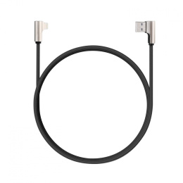 Ultraszybki kabel Aukey CB-BAL6 Czarny 90° USB - Lightning