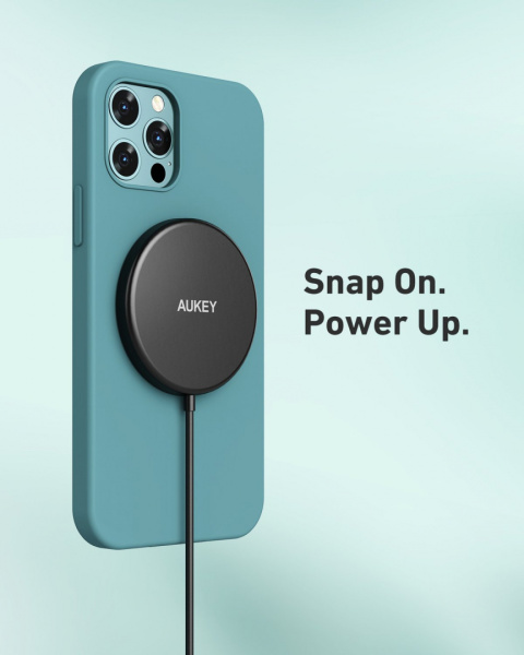 Bezprzewodowa ładowarka Aukey Aircore Magnetic LC-A1 Qi 15W Bezprzewodowa ładowarka Aukey Aircore Magnetic LC-A1 Qi 15W