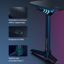 Ergonomiczne biurko gamingowe Aukey LY113 45’’ czarne z oświetleniem RGB
