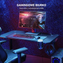 Ergonomiczne biurko gamingowe Aukey LY113 45’’ czarne z oświetleniem RGB