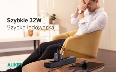 Ładowarka sieciowa Aukey PA-F3S 32W Swift Series PD Ładowarka sieciowa Aukey PA-F3S 32W Swift Series PD