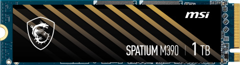 Dysk SSD MSI SPATIUM M390 1TB M.2 NVMe Dysk SSD MSI SPATIUM M390 1TB M.2 NVMe