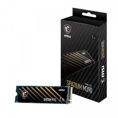 Dysk SSD MSI SPATIUM M390 1TB M.2 NVMe Dysk SSD MSI SPATIUM M390 1TB M.2 NVMe