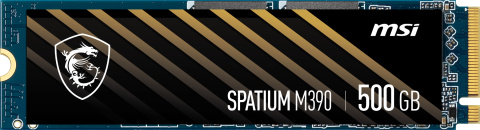Dysk SSD MSI SPATIUM M390 500 GB M.2 NVMe Dysk SSD MSI SPATIUM M390 500 GB M.2 NVMe
