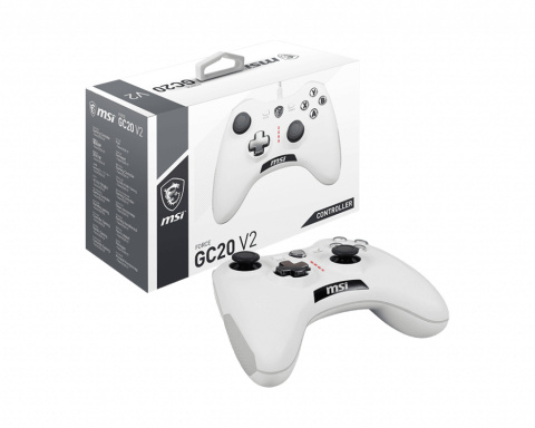 Gamepad MSI FORCE GC20 V2 WHITE Gamepad MSI FORCE GC20 V2 WHITE
