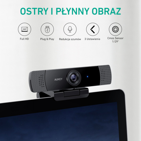 Kamera internetowa Aukey PC-LM1E Full HD Kamera internetowa Aukey PC-LM1E Full HD