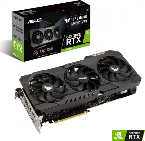 Karta graficzna Asus TUF GeForce RTX 3080 Gaming OC 10GB GDDR6X (TUF-RTX3080-O10G-V2-GAMING)