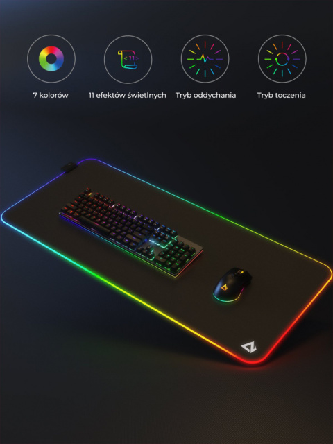 Podkładka pod mysz Aukey RGB Gaming Mouse Pad KM-P7 Podkładka pod mysz Aukey RGB Gaming Mouse Pad KM-P7
