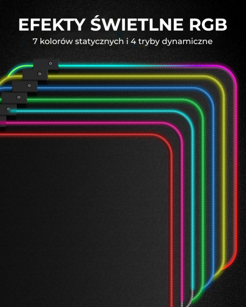 Podkładka pod mysz Aukey RGB Gaming Mouse Pad KM-P8 Podkładka pod mysz Aukey RGB Gaming Mouse Pad KM-P8