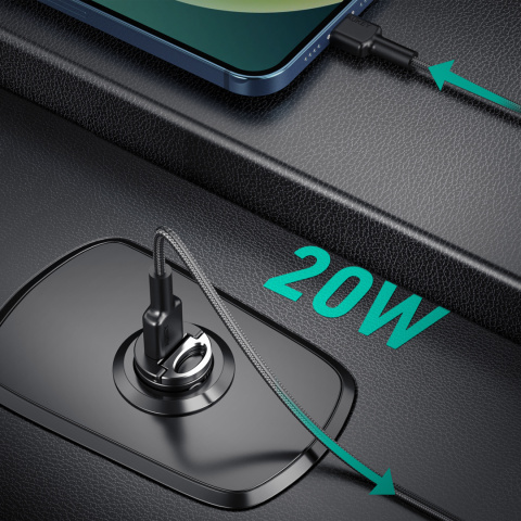 Ultrakompaktowa ładowarka samochodowa Aukey CC-A2 USB-C PD Ultrakompaktowa ładowarka samochodowa Aukey CC-A2 USB-C PD