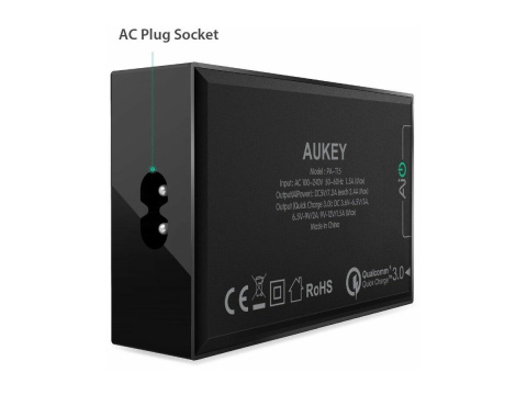 Ultraszybka ładowarka sieciowa Aukey PA-T15 5 x USB 54 W Ultraszybka ładowarka sieciowa Aukey PA-T15 5 x USB 54 W