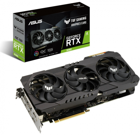 Karta graficzna ASUS GeForce RTX 3060 Ti TUF Gaming OC V2 LHR 8GB GDDR6 Karta graficzna ASUS GeForce RTX 3060 Ti TUF Gaming OC V2 LHR 8GB GDDR6