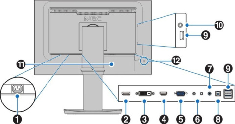 Monitor Nec MultiSync EA241F czarny Monitor Nec MultiSync EA241F czarny