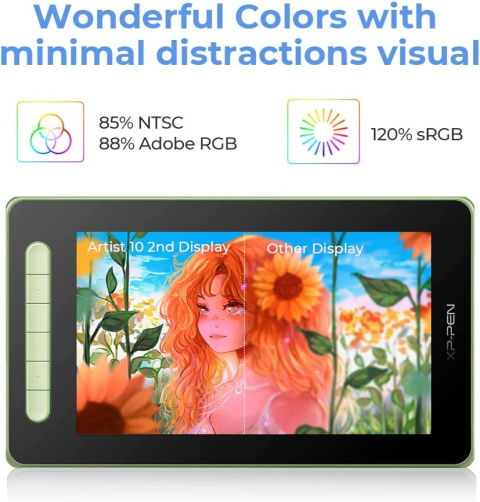 Tablet graficzny XP-Pen Artist 10 2nd Green (zielony) Tablet graficzny XP-Pen Artist 10 2nd Green (zielony)