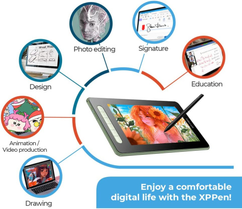 Tablet graficzny XP-Pen Artist 10 2nd Green (zielony) Tablet graficzny XP-Pen Artist 10 2nd Green (zielony)
