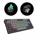 Klawiatura Dark Project KD83A Black/Grey PBT Mech Gateron Cap Teal