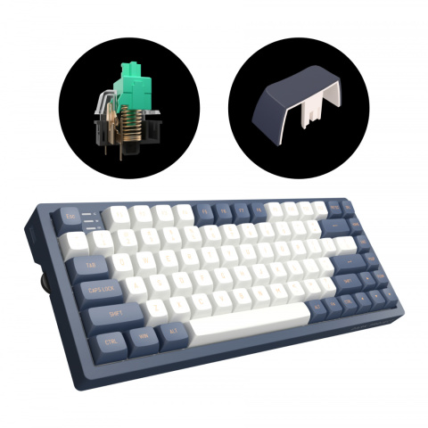 Klawiatura Dark Project KD83A Blue/White PBTMech. g3ms Teal Klawiatura Dark Project KD83A Blue/White PBTMech. g3ms Teal