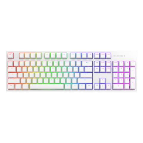 Klawiatura Dark Project One KD104A White PBT Gateron Mechanical Yellow Klawiatura Dark Project One KD104A White PBT Gateron Mechanical Yellow