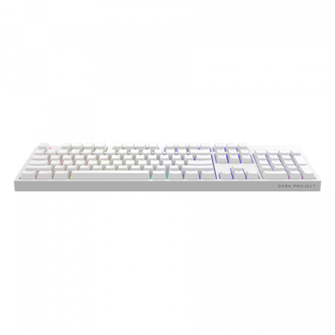 Klawiatura Dark Project One KD104A White PBT Gateron Mechanical Yellow Klawiatura Dark Project One KD104A White PBT Gateron Mechanical Yellow