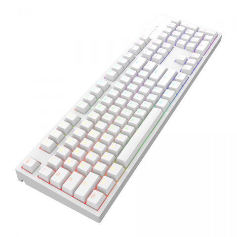 Klawiatura Dark Project One KD104A White PBT Gateron Mechanical Yellow Klawiatura Dark Project One KD104A White PBT Gateron Mechanical Yellow