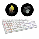 Klawiatura Dark Project One KD104A White PBT Gateron Mechanical Yellow