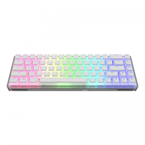 Klawiatura Dark Project KD68B Transparent White Pudding PBT Mech. g3ms Teal