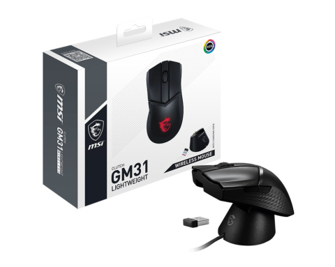 Mysz MSI CLUTCH GM31 LIGHTWEIGHT WIRELESS Mysz MSI CLUTCH GM31 LIGHTWEIGHT WIRELESS