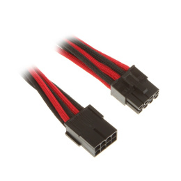 BitFenix Przedłużacz 8-Pin PCIe 45cm - czarno czerwony (BFA-MSC-8PEG45RKK-RP)