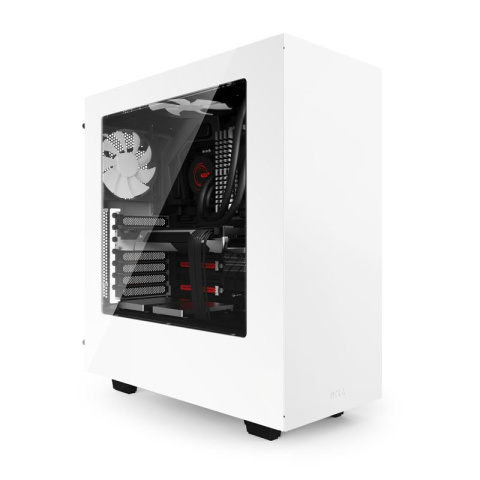 Nzxt S340 - USB 3.0 - biały z oknem (CA-S340W-W1)