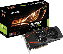 Karta graficzna Gigabyte GeForce GTX 1060 G1 6GB GDDR5 (GV-N1060G1 GAMING-6GD)