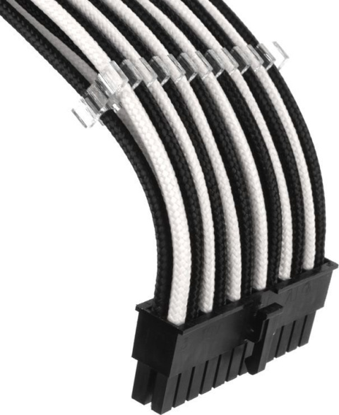 PHANTEKS Zestaw kabli zasilających 24-pin/4+4-pin/2x 6+2-pin 50cm czarno-biały (PH-CB-CMBO_BW) PHANTEKS Zestaw kabli zasilających 24-pin/4+4-pin/2x 6+2-pin 50cm czarno-biały (PH-CB-CMBO_BW)