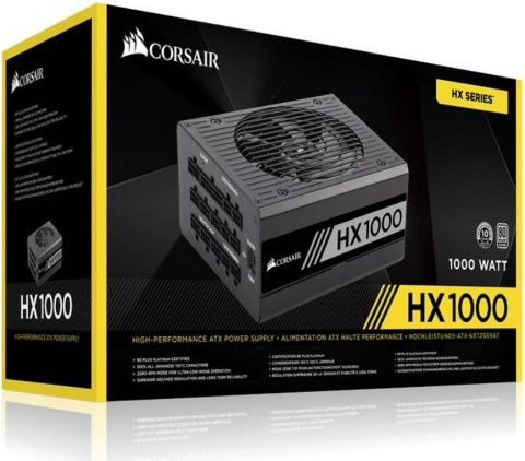 Zasilacz Corsair HX1000 (CP-9020139-EU) Zasilacz Corsair HX1000 (CP-9020139-EU)